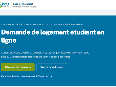 Nouvelle-Calédonie - rentrée universitaire 2027 - déposer une demande de logement étudiant avant le 31 octobre 2026 !